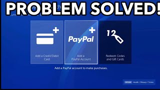 Can’t make payments from PSN wallet? *SOLVED*