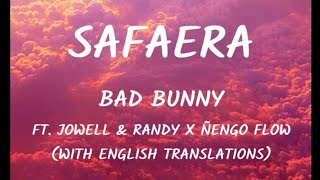 Bad Bunny - Safaera (Letra/Lyrics) (With English Translation)