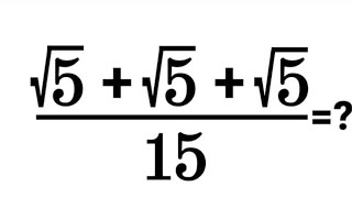 Réduire l'expression sqr(5)+sqr(5)+sqr(5)/15. propriétés des racines carrées. opérations racines.