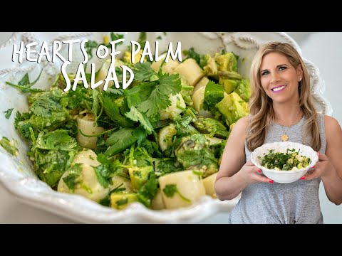 Recipe for salad with palm hearts