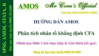 23.01.2023 Hướng dẫn AMOS | Phân tích nhân tố khẳng định CFA (Minh họa Slide Cách Th/Hiện \u0026 Kết quả)