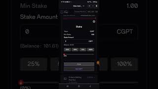 Hướng dẫn Stake CGPT để mua IDO token Stay trên ChainGPT Pad