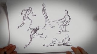 How To Draw A Person Crawling - Draw Easy