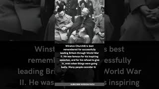 Why Winston Churchill is so Famous #shorts