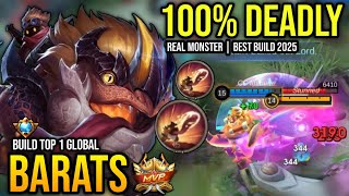 BARATS BEST BUILD 2025 | BUILD TOP 1 GLOBAL BARATS GAMEPLAY | MOBILE LEGENDS✓