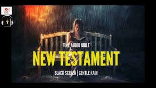 Audio Bible | Gentle Rain | Black Screen -  New Testament Complete (1 of 2)