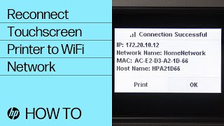 Reconnecting a Touchscreen Printer to a Wireless Network | HP Printers | HP Support