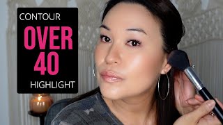 How To Contour and Highlight Over 40 | Contour and Highlight Tutorial | Makeup over 40