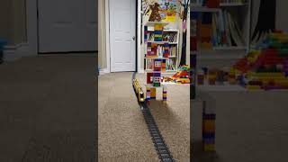 Lego train tower collapse #shorts