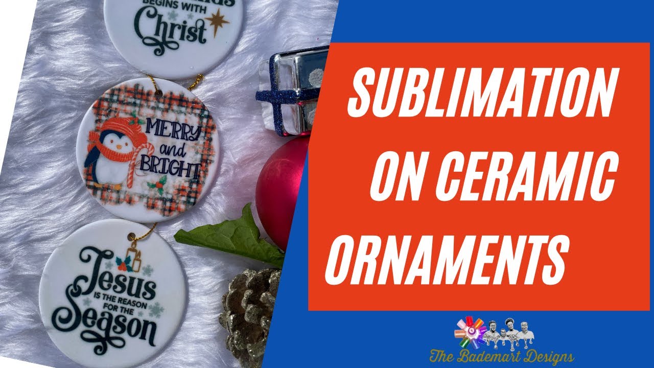 How To Do Sublimation On Ceramic Ornaments Youtube