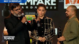 Badhaai Do wins the Best Screenplay award | 68th Filmfare Awards 2023