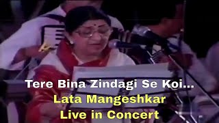 Tere Bina Zindagi Se Koi - Lata Mangeshkar Live in Concert