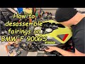 How to disassemble fairings on your BMW F 900GS