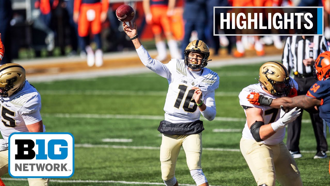 Purdue Vs. Illinois Football Video Highlights, Final Score