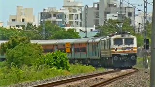 Legendary 22945 Mumbai Central Okha Saurastra Mail with Twin's WAP 5 30156+30114 BRC Locomotive.