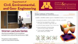 Warren Lecture, April 29 2016, Dennis M. Kochmann, California Institute of Technology