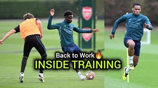 ✅Full team resume training after recovery | Arsenal Inside Training Today