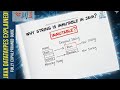 Why String is immutable in java | Most important concept in String 