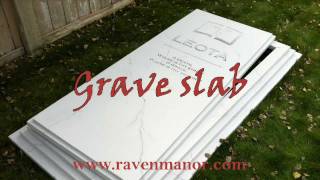 Grave slab - Raven Manor 2011