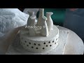 making ceramic sculpture from clay transplant series