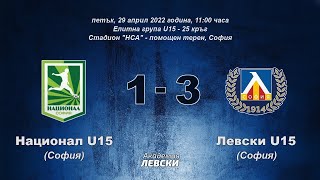 Национал U15 (София) 1:3 Левски U15 (София)