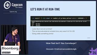 Lightning Talk: How Fast Isn’t You Constexpr? - Hossein GhahramanzadehAnigh - CppCon 2025