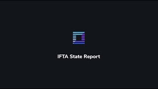 How to view and download IFTA State Report - ELD Rider