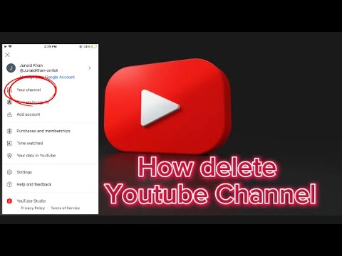 How To Delete Your Youtube Channel Permanently On Phone || Delete ...