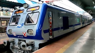 Mumbai AC Local Train | New AC Local Of Central Railway Departing Kanjur Marg, Indian Railways !!