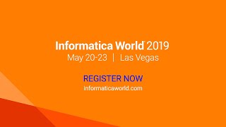 Join Us at Informatica World 2019