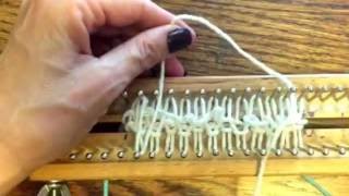 Increase and Decrease Loom Knit