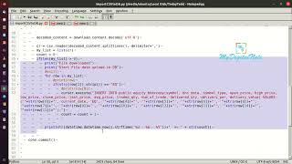 Steps to Import a CSV file to DATABASE using Python