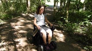 TGA WHILL Model C Powerchair user video: Claire with MS