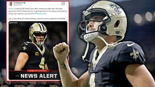 BREAKING: Derek Carr and New Orleans Saints Agree to Contract Restructure | James Skrmetta Reacts