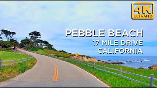 Pebble Beach in California, Drive to 17Mile Drive 4K Video, Relaxing with Amazing Nature Views [4K]