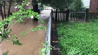 K-1 tributary overflow 7/29/18 at Himes/Richmond residence #1