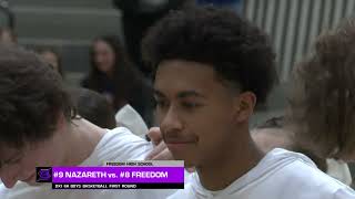 District XI 6A Boys Basketball - Nazareth vs Freedom