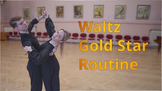 Waltz Gold Star Level Choreography |  Double Natural Spin, Closed Wing (8)