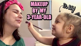 MY 3-YEAR-OLD Does My Makeup
