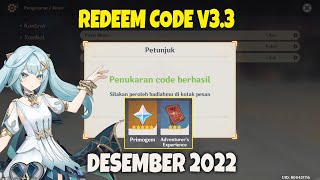 Buruan Redeem Code Baru v3.3 (PRIMOGEMS) - Genshin Impact v3.3