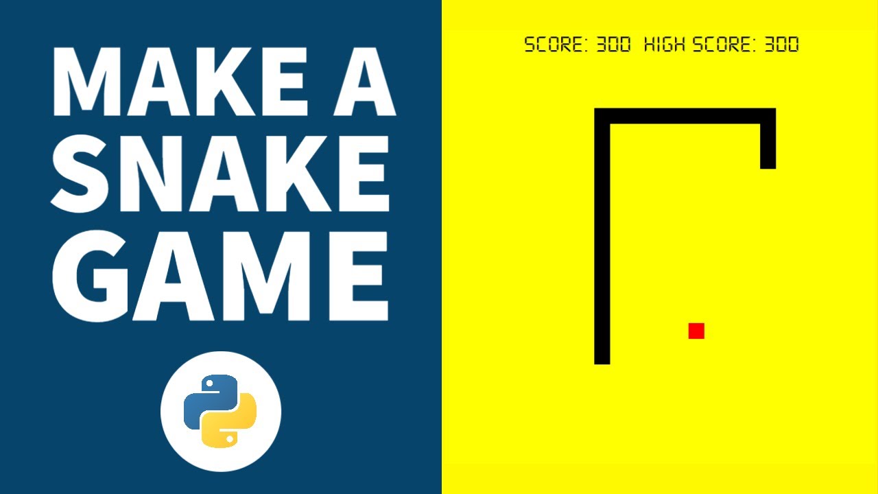 Make A Snake Game In Python | Turtle | Python Project - YouTube