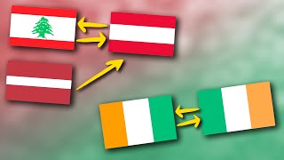 Flags That Are Similar to Each Other | Fun With Flags