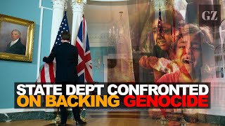 Max Blumenthal confronts State Dept on genocide support