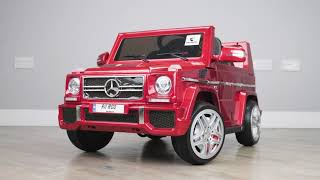 Mercedes G65 AMG Licensed 12v Battery Electric Ride On Car For Kids With Parental Remote Control