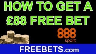 How To Get £88 Free Bets On 888sport