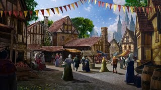 Peaceful Medieval Village Music - Silverwood Town | Soothing, Relaxing, Beautiful ★140