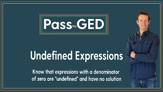 Undefined Expressions on the Math GED