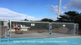 Dual Swing Gates at a quarry