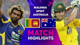 Sri Lanka Upset Australia | Malinga's Five-Wicket Haul | Dilshan and Tharanga's Century Partnership