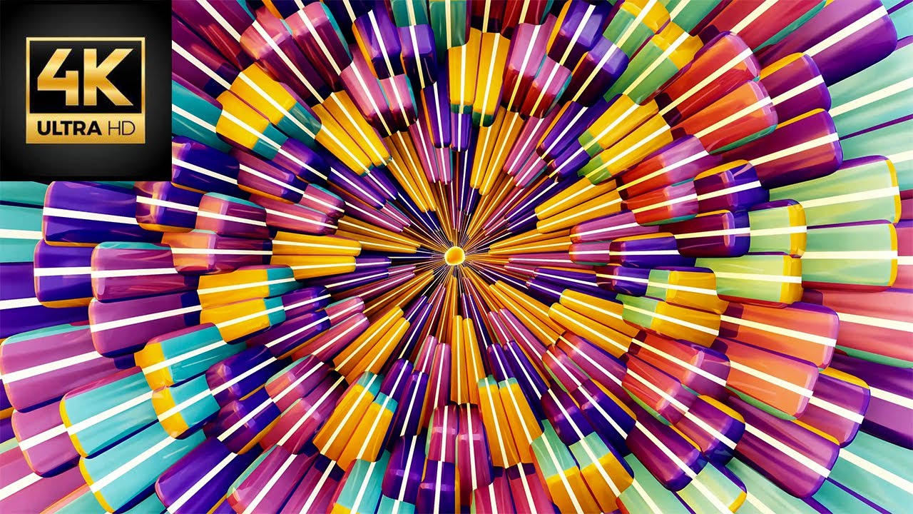 Frisky Portal Ii Trippy Vj Loop In 4k Funky Geometry Wallpaper